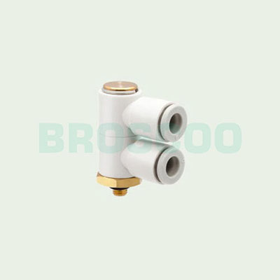 KQ2VD Two single tube universal elbows