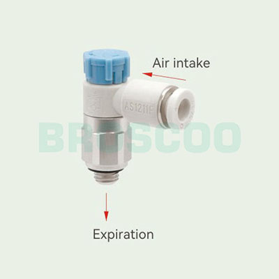 AS Push lock type elbow type speed control valve