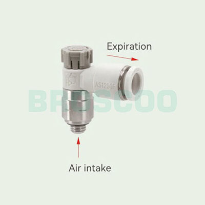 AFG Stainless steel push lock elbow type speed control valve