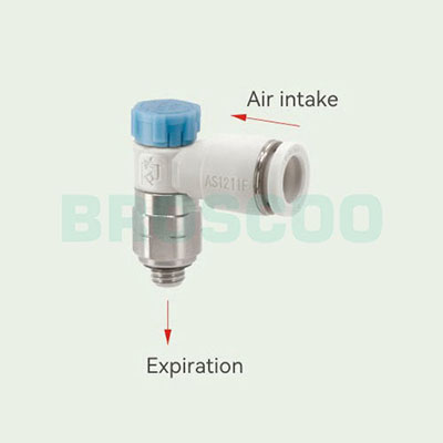 AFG Stainless steel push lock elbow type speed control valve