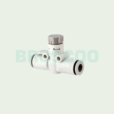 AFG Stanless steel push lock type straight-though speed control valve