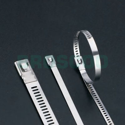 Stepped stainless steel tie
